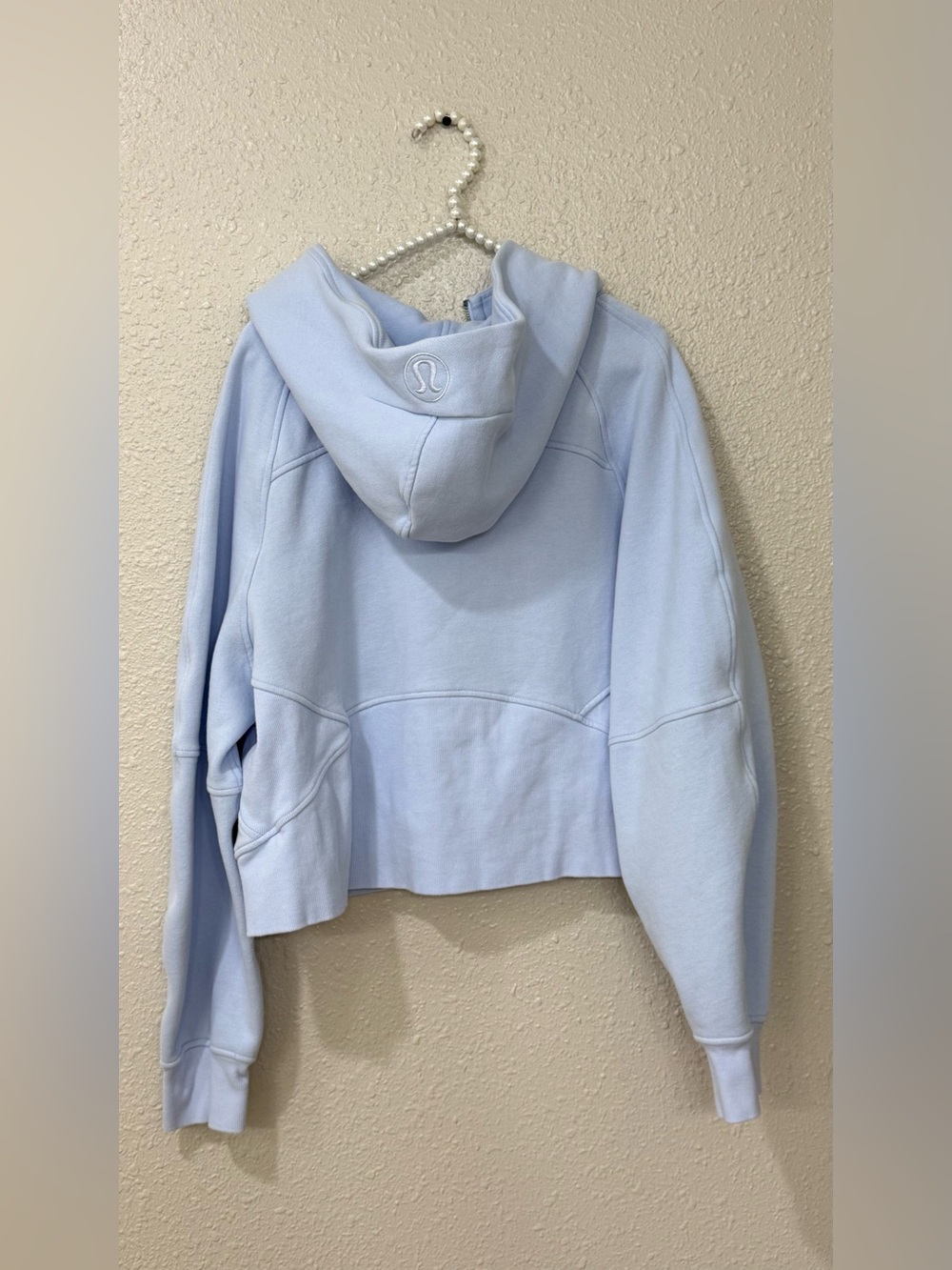 Lululemon Scuba Oversized Half-Zip Hoodie XL/XXL Blue Linen Light Blue - Picture 7 of 9